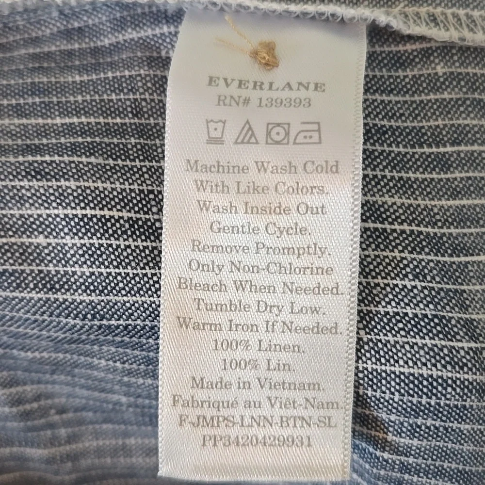 Everlane | Linen Picnic Jumpsuit Size 00